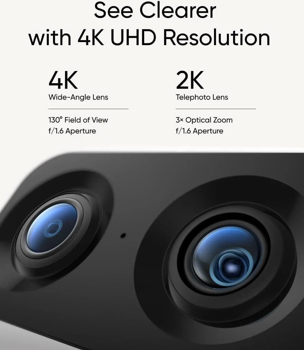 Alt view image 5 of 7 - eufy Security Indoor Cam C120, Plug-in Security Camera 3 MP Indoor Cam S350, Dual Cameras, 4K UHD Resolution Security Camera with 8× Zoom and 360° PTZ