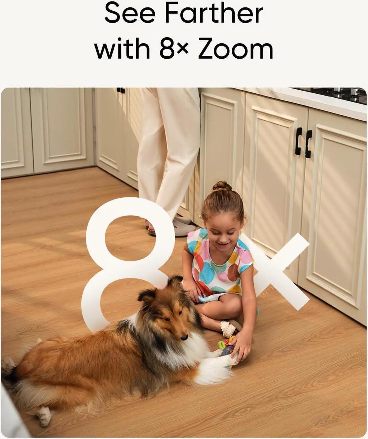 Alt view image 6 of 7 - eufy Security Indoor Cam C120, Plug-in Security Camera 3 MP Indoor Cam S350, Dual Cameras, 4K UHD Resolution Security Camera with 8× Zoom and 360° PTZ
