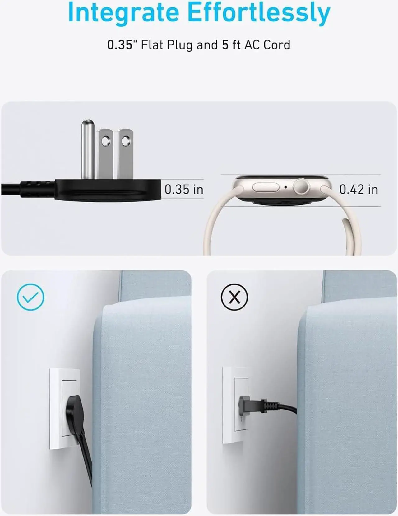 Alt view image 5 of 7 - 30W USB-C Wall Charger USB-C Power Delivery PPS Fast Charging for Apple iPhone 16 16 Plus 16 Pro 16 Pro Max iPhone 15 15 Pro 15 Pro Max Galaxy S24 iPad AirPods & More - White