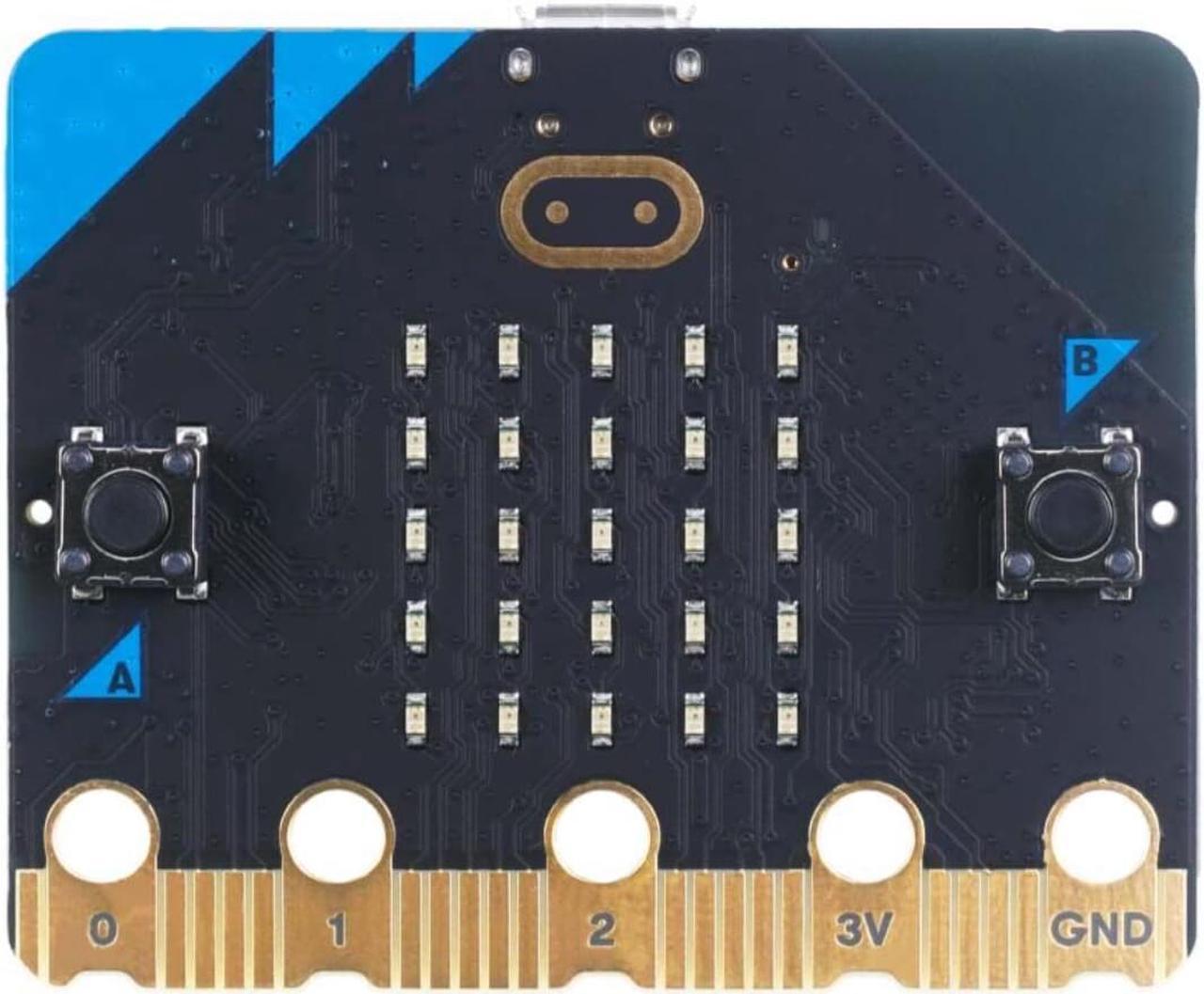 NGW-1pc Micro:Bit V2.2- Card size MCU with Onboard Speaker, Accelerometer, MEMS microphone,2.4GHz radio/ BLE 5.0