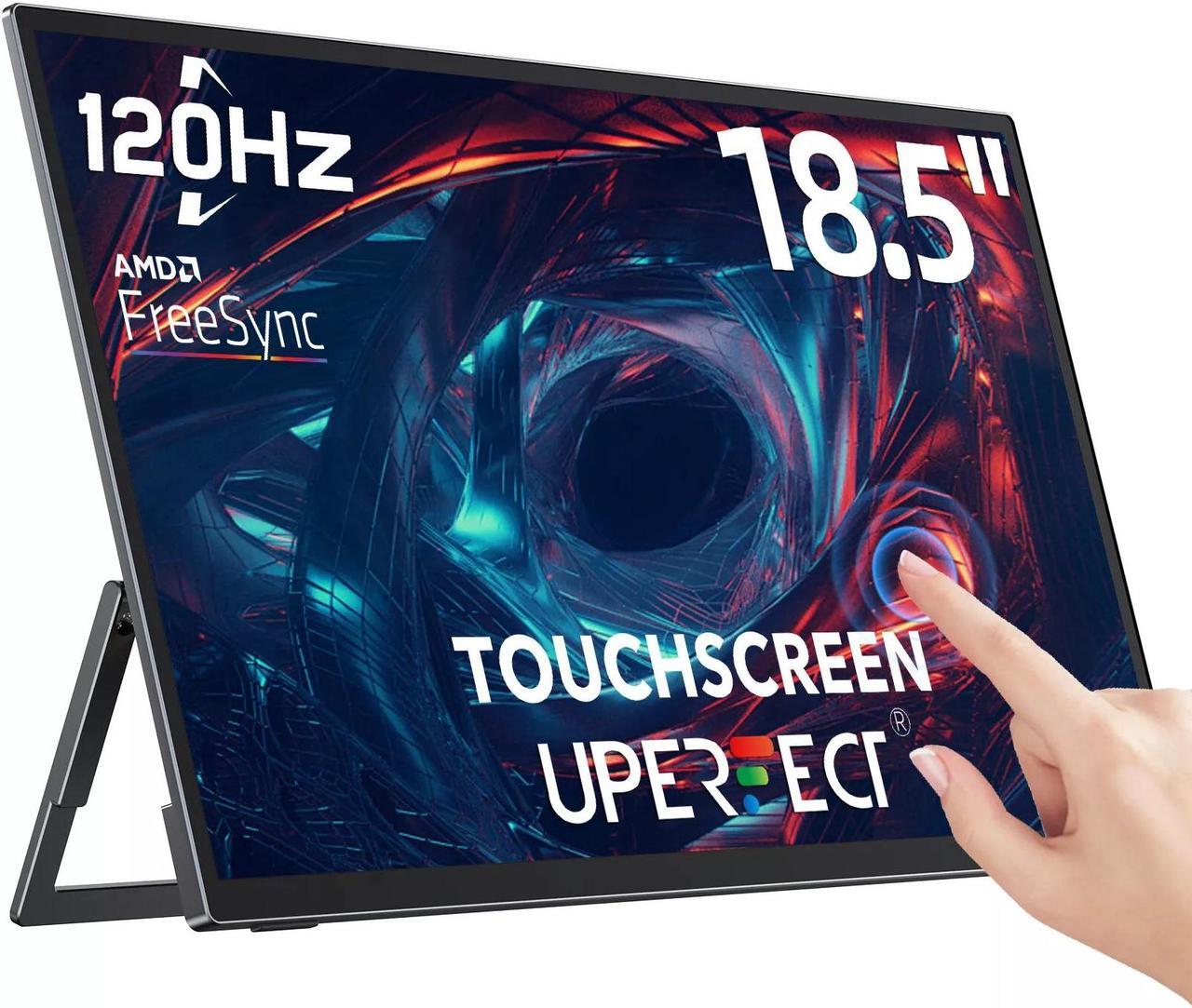 Main image of NEWSOUL 18.5" 120Hz Touchscreen Portable Monitor 1080P For Xbox PS Gaming Monitor 120Hz w/180° Adjustable Stand &VESA