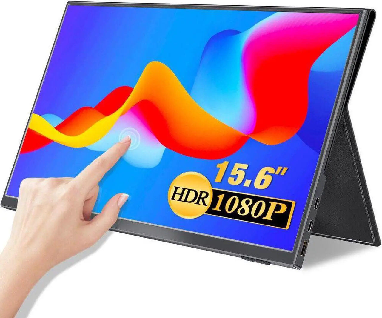 Main image of NEW 15.6" Portable 10 Point Touch Screen Monitor FHD 1080P For Gaming PC Phone