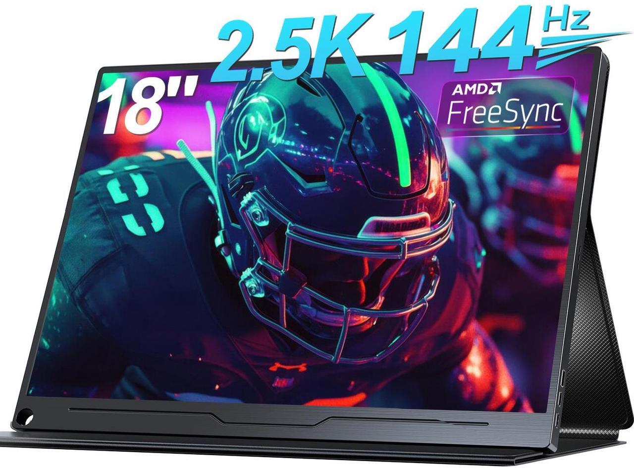 Main image of Newsoul 2K 144Hz Portable Gaming Monitor 18" 100% DCI-P3, FreeSync, HDR, VESA Mount, Eye-Care