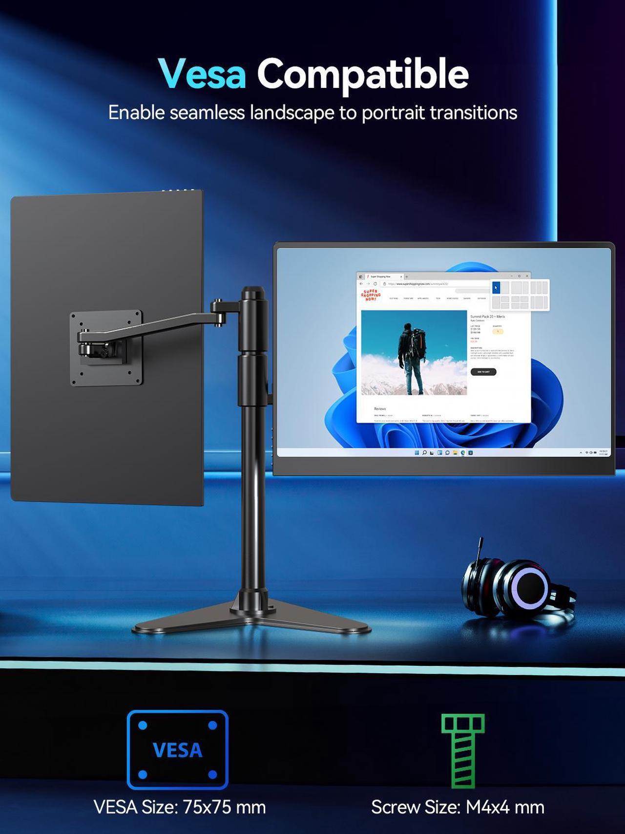 Alt view image 7 of 7 - Newsoul OLED Portable Monitor 16", 3K 2880x1800 120Hz 0.1ms Portable Gaming Display 500 Nits Brightness| 100000:1 Contrast| 100% DCI-P3| Ultra-Slim Travel Monitor for Laptop PC Phone Game Consoles