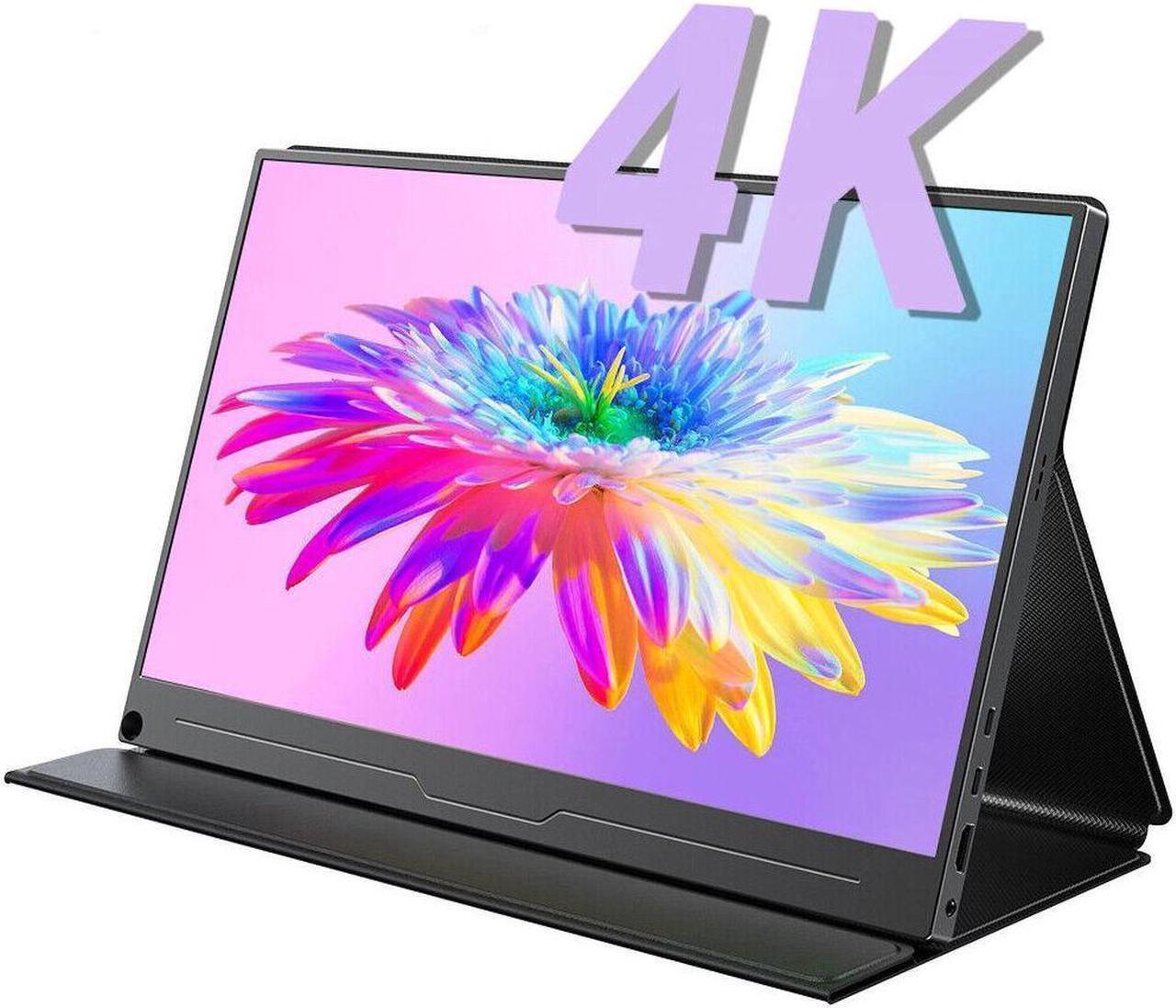 Main image of NEWSOUL 15.6" 4K Portable Monitor UHD Screen 3840*2160 Laptop Extended Monitor, 1300:1 100% sRGB USB-C HDMI Portable Gaming Monitor HDR Travel Monitor with Speakers & Smart for Laptop PS5/4 Xbox