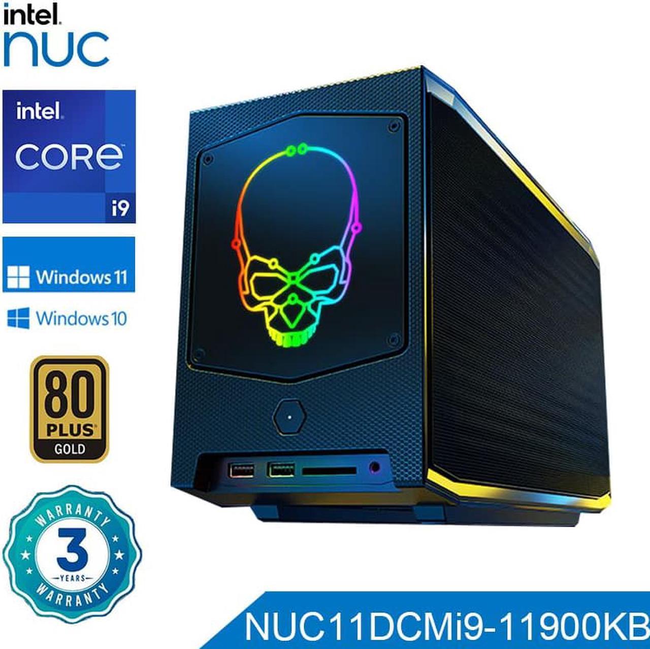 Intel NUC11BTMi9 Core i9-11900KB Processor 4.9GHz UHD Graphics Mini PC Window 11 Thunderbolt 4 3x4K 6E Game Computer ITX Host Barebone