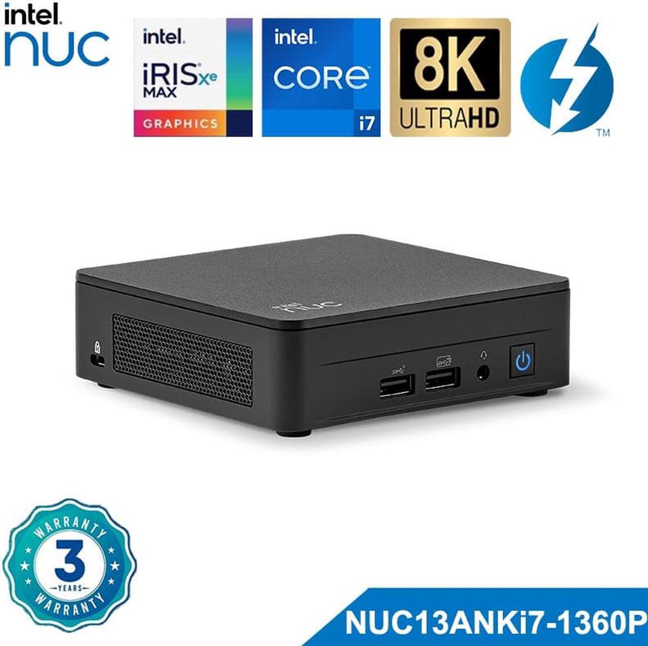 Intel NUC 13 Pro Arena Canyon Slim NUC13ANKi7 Core i7-1360P Latest 13TH Gen Processor Intel Iris Xe Graphics Wi-Fi 6E Thunderbol 4 Business 32G RAM 1T SSD