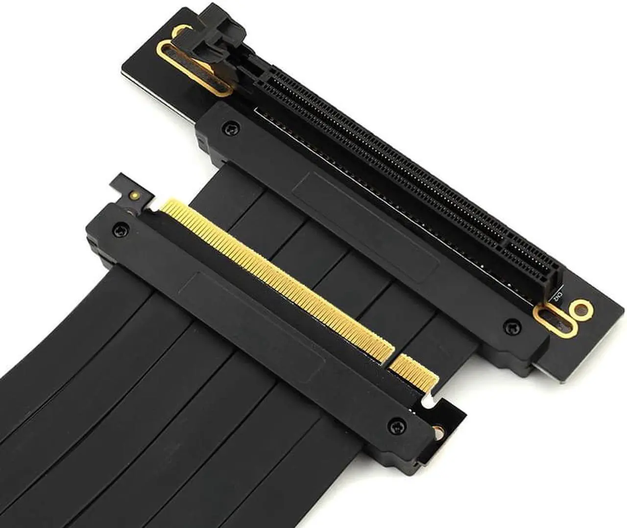 Alt view image 5 of 7 - Graphics Card GPU Vertical Full Speed PCI-E 4.0 x16 Riser Cable High Speed Gen4 Flexible Extender Riser Cable Extension Port 90 Degree Adapter (200mm)