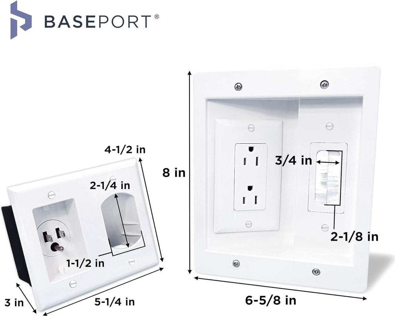 Alt view image 2 of 6 - In Wall Cable Management Kit - TV Wire Hider Kit for Wall Mount TV, Hide Wires Wall Mount TV Kit with Wall Cable Pass Through, Complete TV Cord Hider for Wall Mounted TV