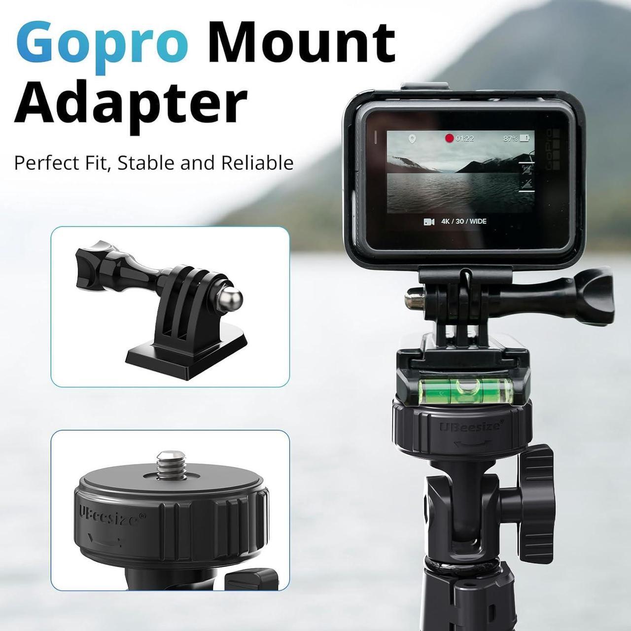 Alt view image 6 of 6 - UBeesize 67" Phone Tripod & Selfie Stick, Camera Tripods Stand with Wireless Remote and Phone Holder,Compatible with iPhone Android Phone, Perfect for Selfies/Video Recording/Live Streaming Black