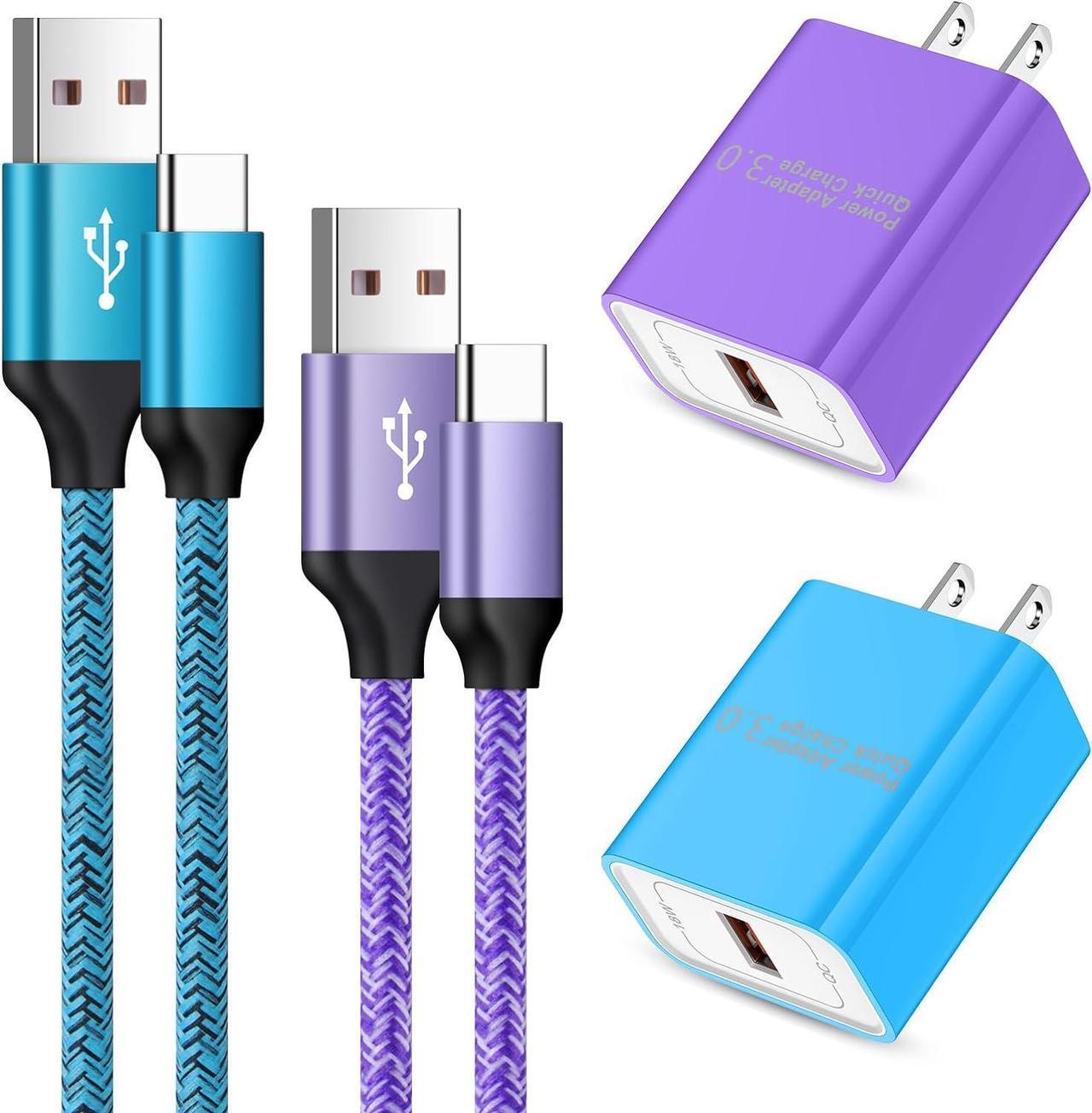 Main image of Android Phone Charger Samsung Charger Fast Charging with USB Type C Charger Cable Cord 3FT/6FT for Samsung Galaxy A14 5G/A54 5G/S23 Ultra/S22/S21/S20/S10 /S9/A53/A52/A51/A34/A32/A23/A13/A12/A03s/A01