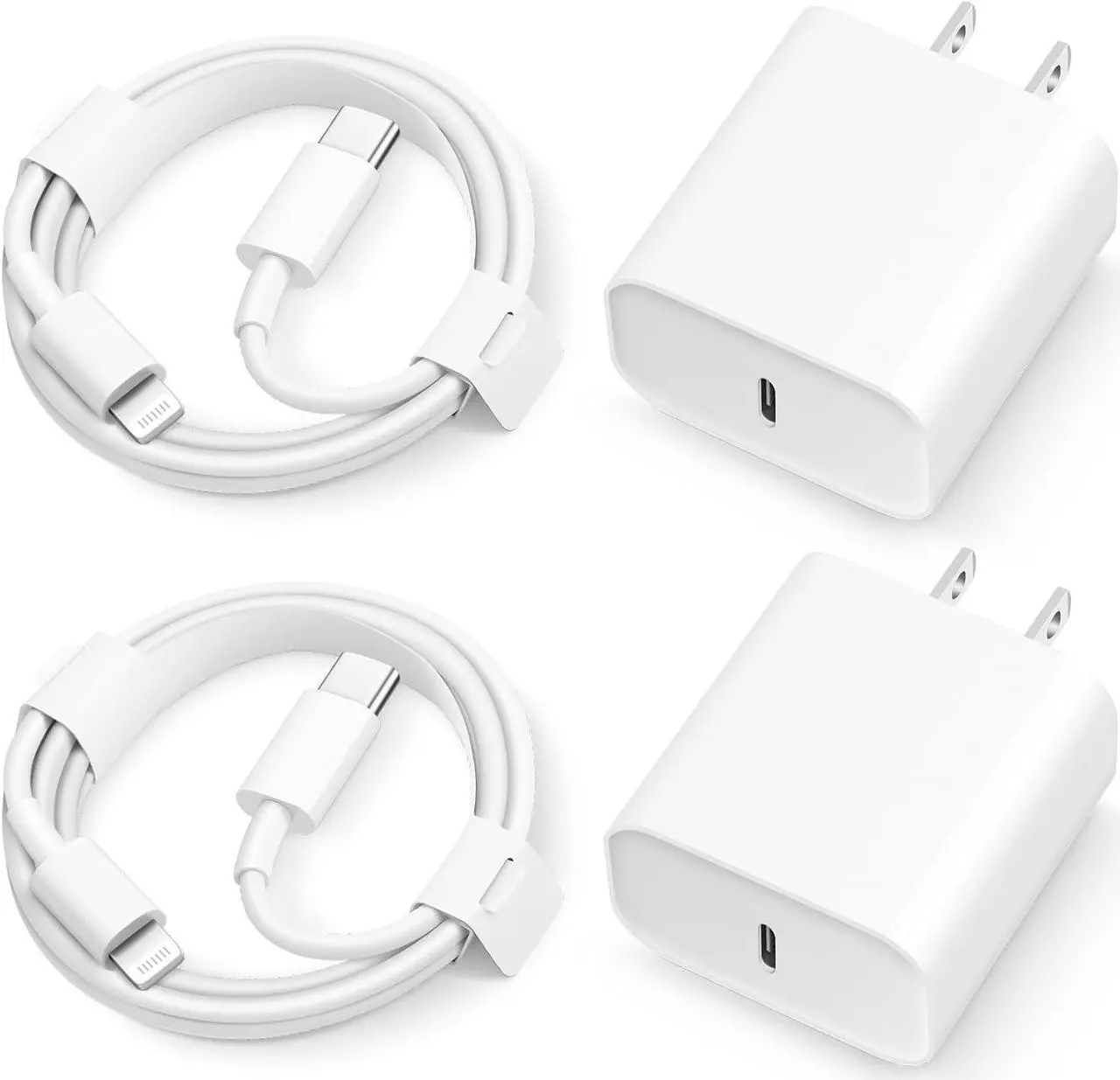 Main image of iPhone 14 13 12 11 Super Fast Charger [2Pack] cargador 20W Rapid USB C Wall Charger Block with 6FT Fast Charging Cable Compatible with iPhone 14 Pro Max/Pro/Plus/Mini/iPad