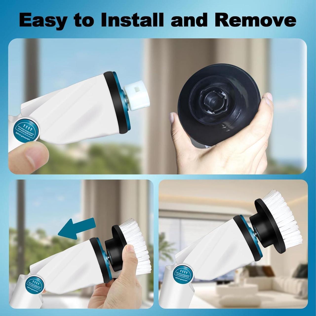 Alt view image 5 of 7 - GOSLMYY Replaceable Brush Heads Set, 9 Pack Brush Heads for Electric Spin Scrubber, Cordless Spin Scrubber Brush for All Brands of ANS-8051A&ANS-8050 Electric Cleaning Brush, for Bathroom, Kitchen