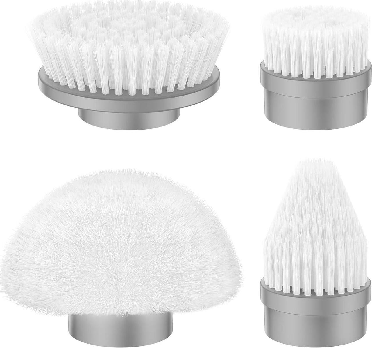 Main image of LABIGO Brush Head 4 Pack, Replaceable Brush Heads for Spin Scrubber, Cordless Spin Scrubber Power Cleaning Brush for Bathroom Floor