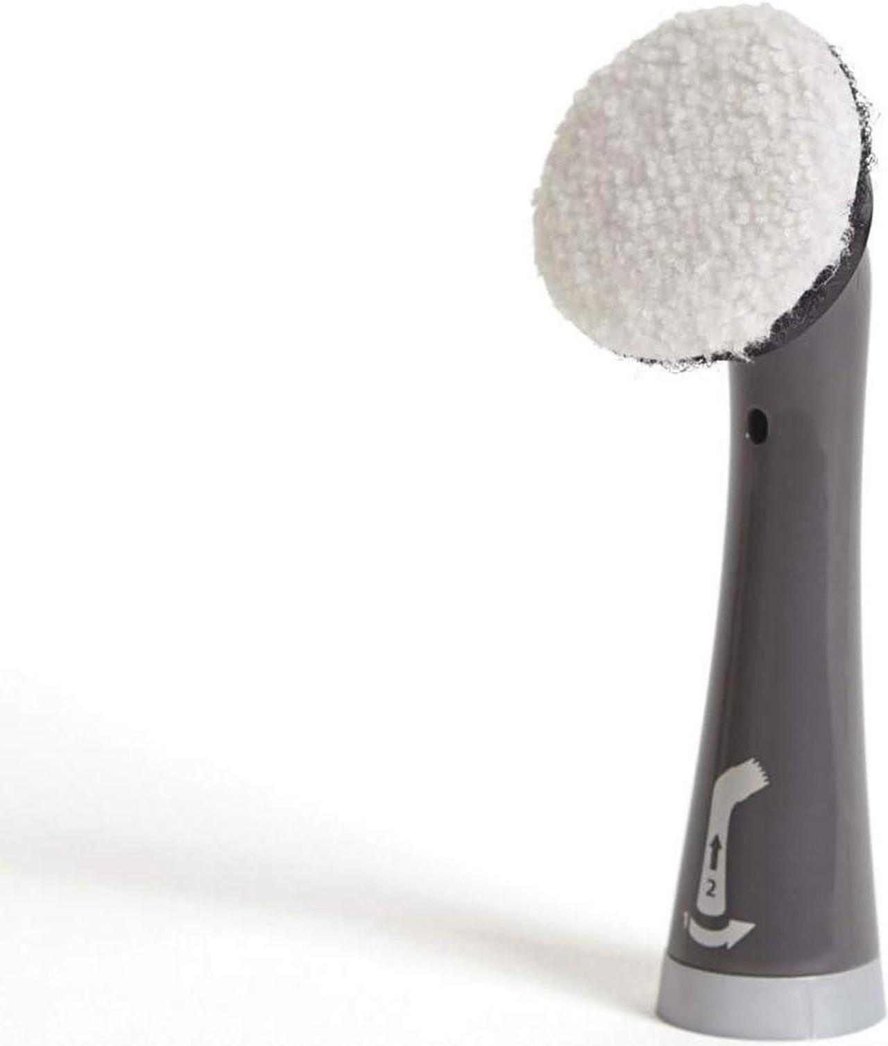 Alt view image 2 of 7 - Rubbermaid Reveal Power Scrubber Attachable Soft Bristle & Velcro Head with 6 Microfiber Pads, for Cordless Electric Battery Powered Scrub Brush, Ideal for Shoes/Sneakers/Car Trim/Tires/Furniture
