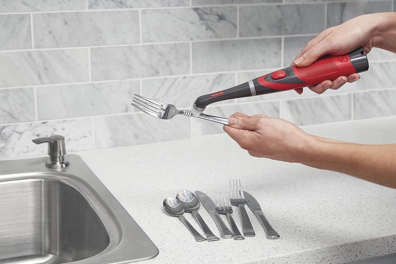 Alt view image 4 of 7 - Rubbermaid Reveal Power Scrubber Attachable Soft Bristle & Velcro Head with 6 Microfiber Pads, for Cordless Electric Battery Powered Scrub Brush, Ideal for Shoes/Sneakers/Car Trim/Tires/Furniture