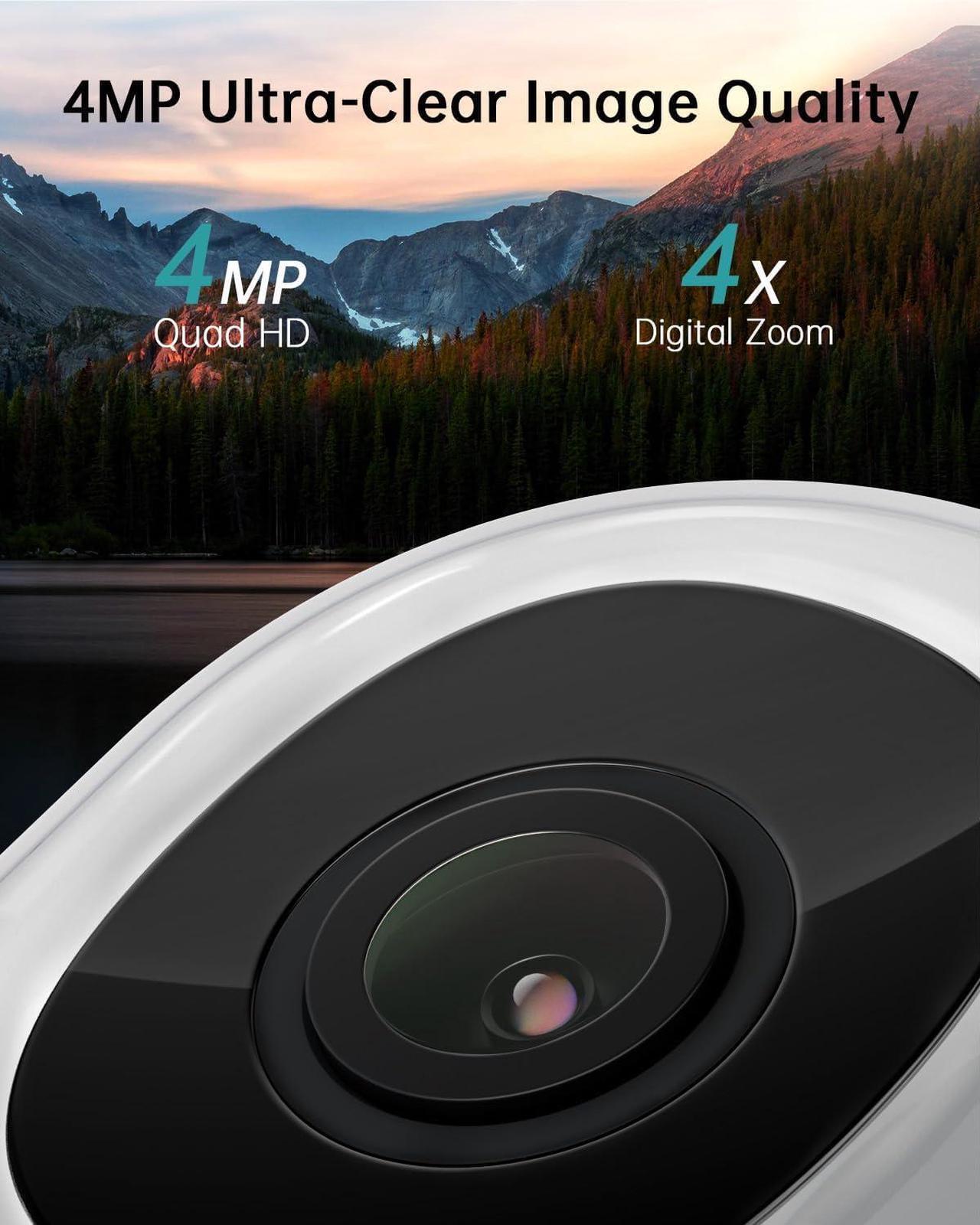 Alt view image 4 of 7 - ZUMIMALL 5G Security Cameras Outdoor with 10FT USB Extension Cable, 24/7 Wired Cameras for Home Security, 5MP WiFi Outdoor Security Camera with 360°PTZ, Auto Tracking, Motion&Noise Alert, Works with A