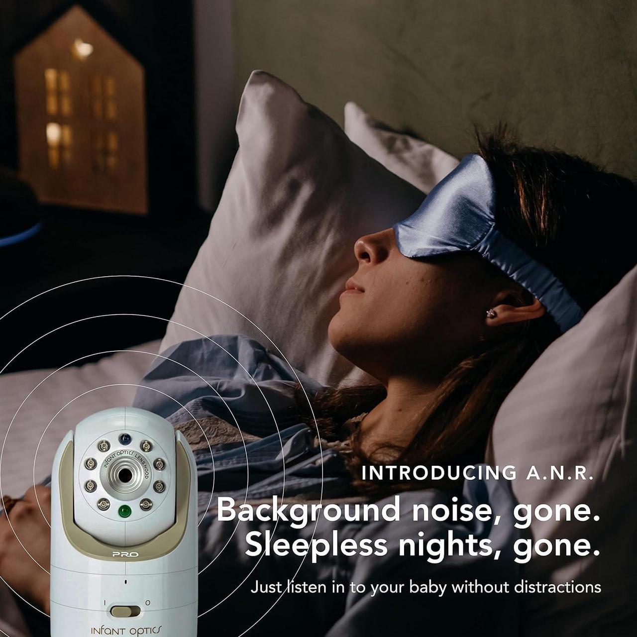 Alt view image 3 of 7 - Infant Optics DXR-8 PRO Video Baby Monitor, 720P HD Resolution 5" Display, Patent-Pending A.N.R. (Active Noise Reduction), Pan Tilt Zoom, and Interchangeable Lenses