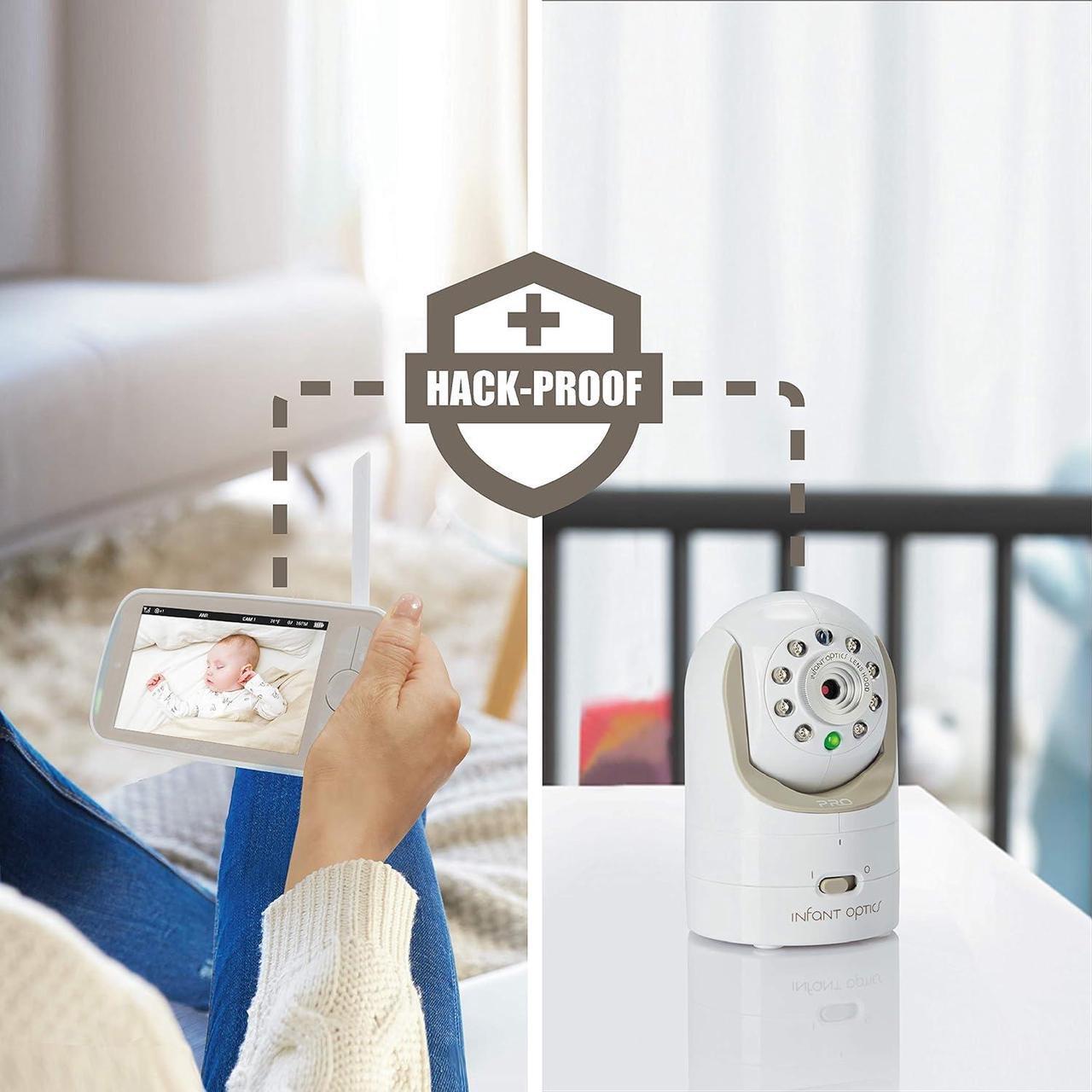 Alt view image 7 of 7 - Infant Optics DXR-8 PRO Video Baby Monitor, 720P HD Resolution 5" Display, Patent-Pending A.N.R. (Active Noise Reduction), Pan Tilt Zoom, and Interchangeable Lenses