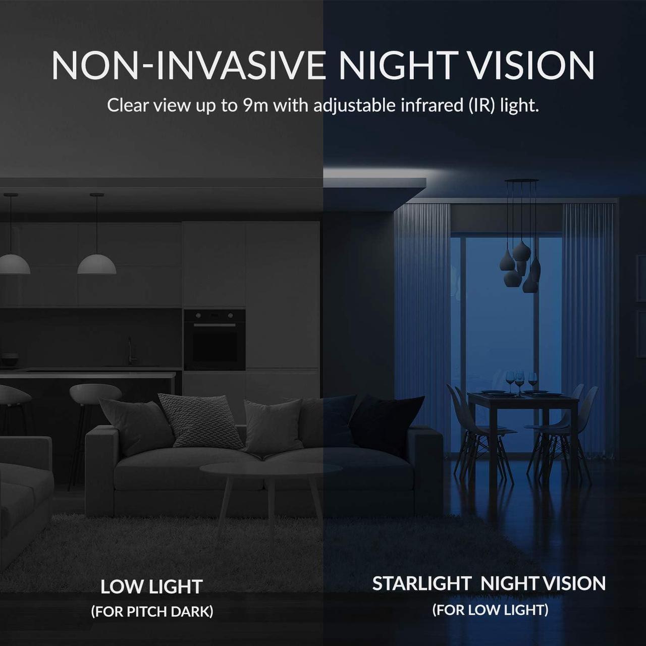 Alt view image 4 of 7 - YI Pet Security Camera 2pc, 1080p 360-degree Smart Indoor Dog Cat Dome IP Cam with Night Vision, 2-Way Audio, Motion Detection, Phone App, Compatible with Alexa and Google