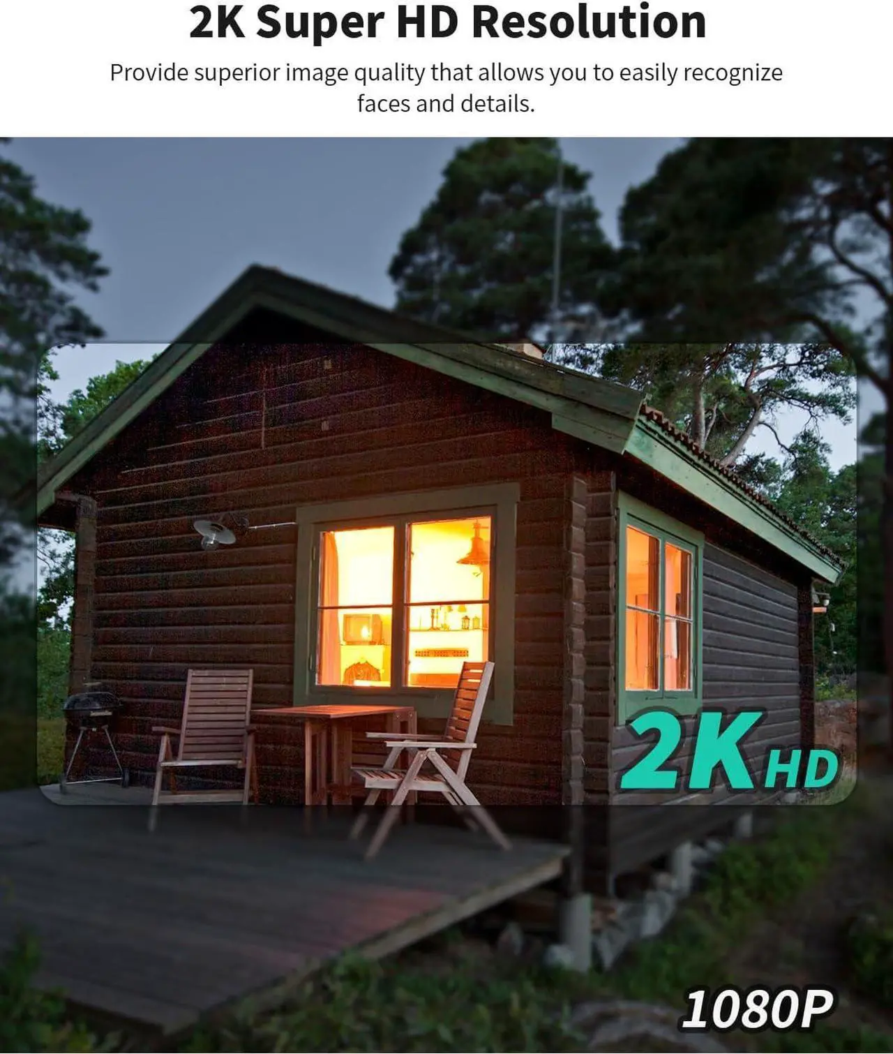 Alt view image 3 of 7 - LIWAN 4G LTE Cellular Security Camera Wireless Outdoor (Includes SIM Card), 2K Solar Powered No WiFi Camera for Home, 360° Full Cover, Color Night Vision, 2 Way Talk, PIR Motion & Siren Alerts