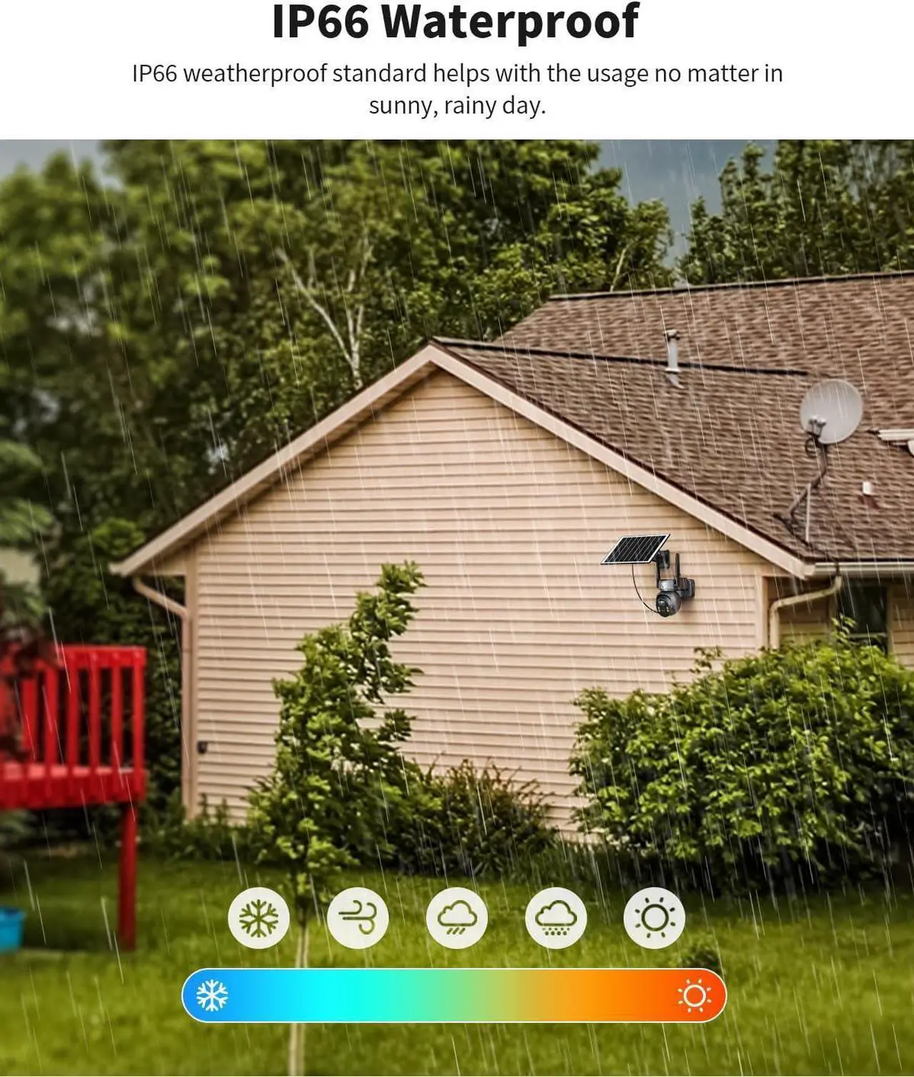 Alt view image 7 of 7 - LIWAN 4G LTE Cellular Security Camera Wireless Outdoor (Includes SIM Card), 2K Solar Powered No WiFi Camera for Home, 360° Full Cover, Color Night Vision, 2 Way Talk, PIR Motion & Siren Alerts