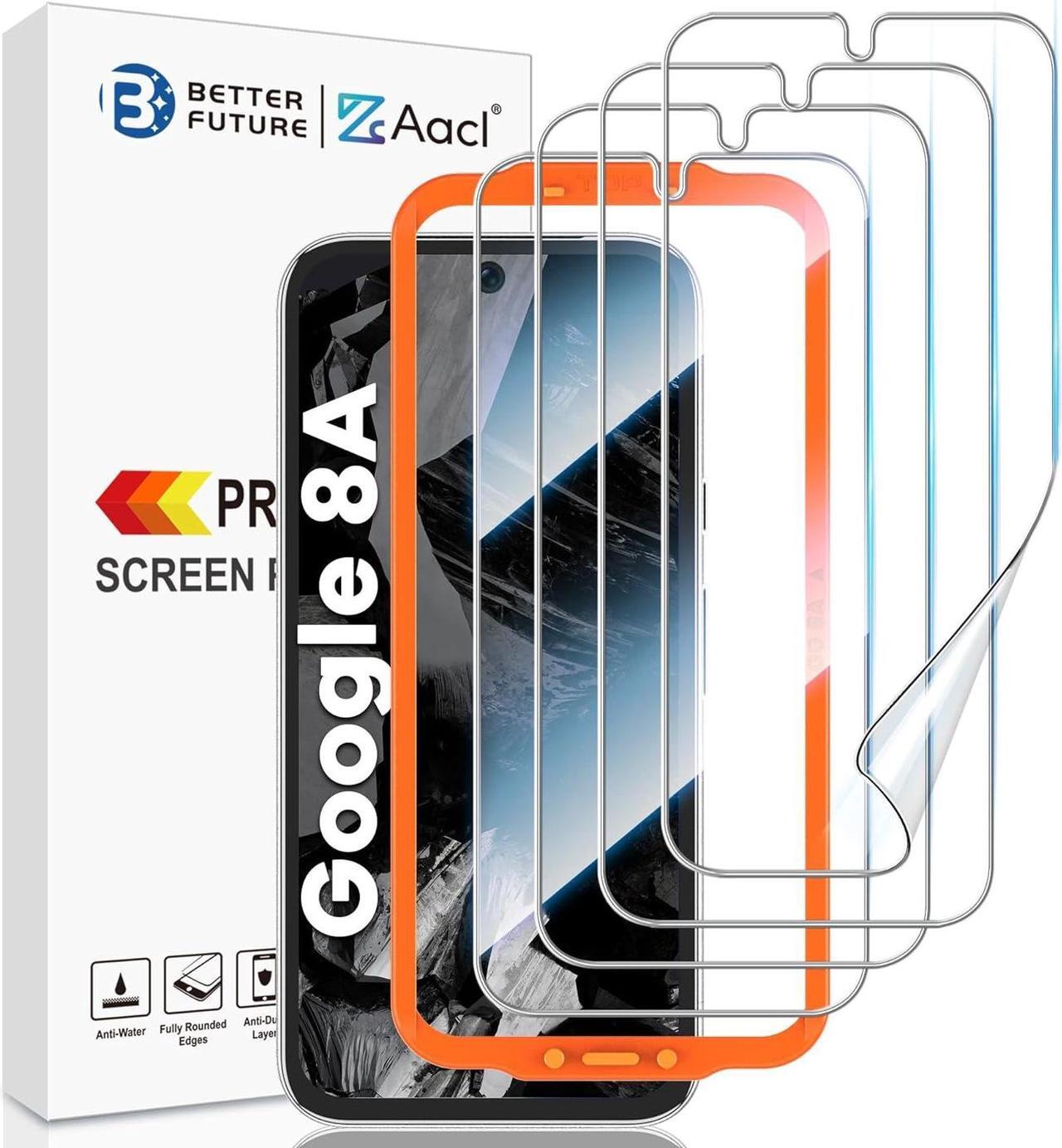 Main image of AACL 4 Pack for Google Pixel 8a Screen Protector [Not Glass] - Film for Pixel 8a Screen Protector [Fingerprint Compatible][Alignment Tool][7H Hybrid][2024]
