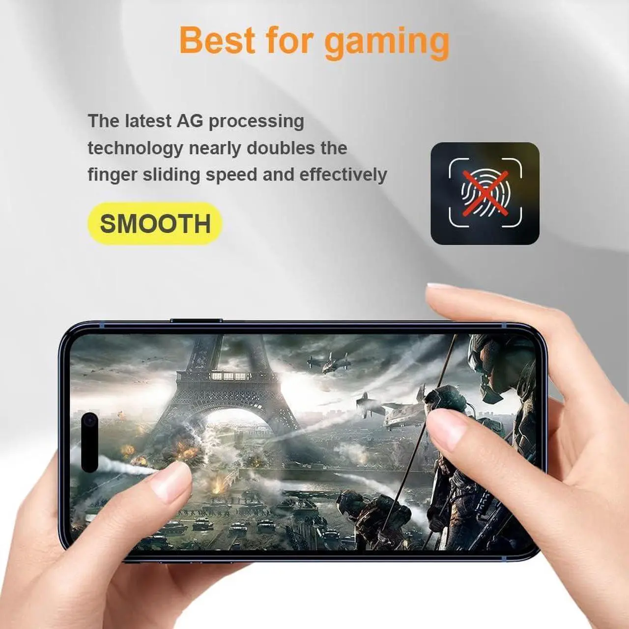 Alt view image 6 of 6 - for iPhone 14 Pro Max 6.7" Matte Privacy Screen Protector with Camera Lens Protector full coverage Anti-glare anti-spy Tempered Glass Film anti-fingerprint no black border Easy Installation