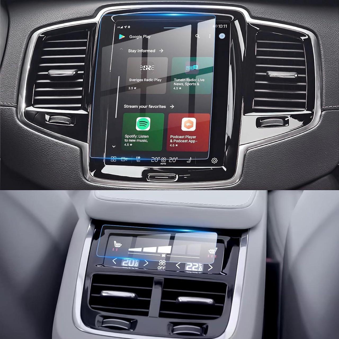 Main image of LFOTPP 2PCS Volv|o XC90(2021-2023), XC40(2021-2023), XC60(2021-2023), S60(2018-2023), S90(2017-2023), V60(2019-2023) V90(2019-2023) Car Navigation and Climat Control Air Conditioning Display Screen