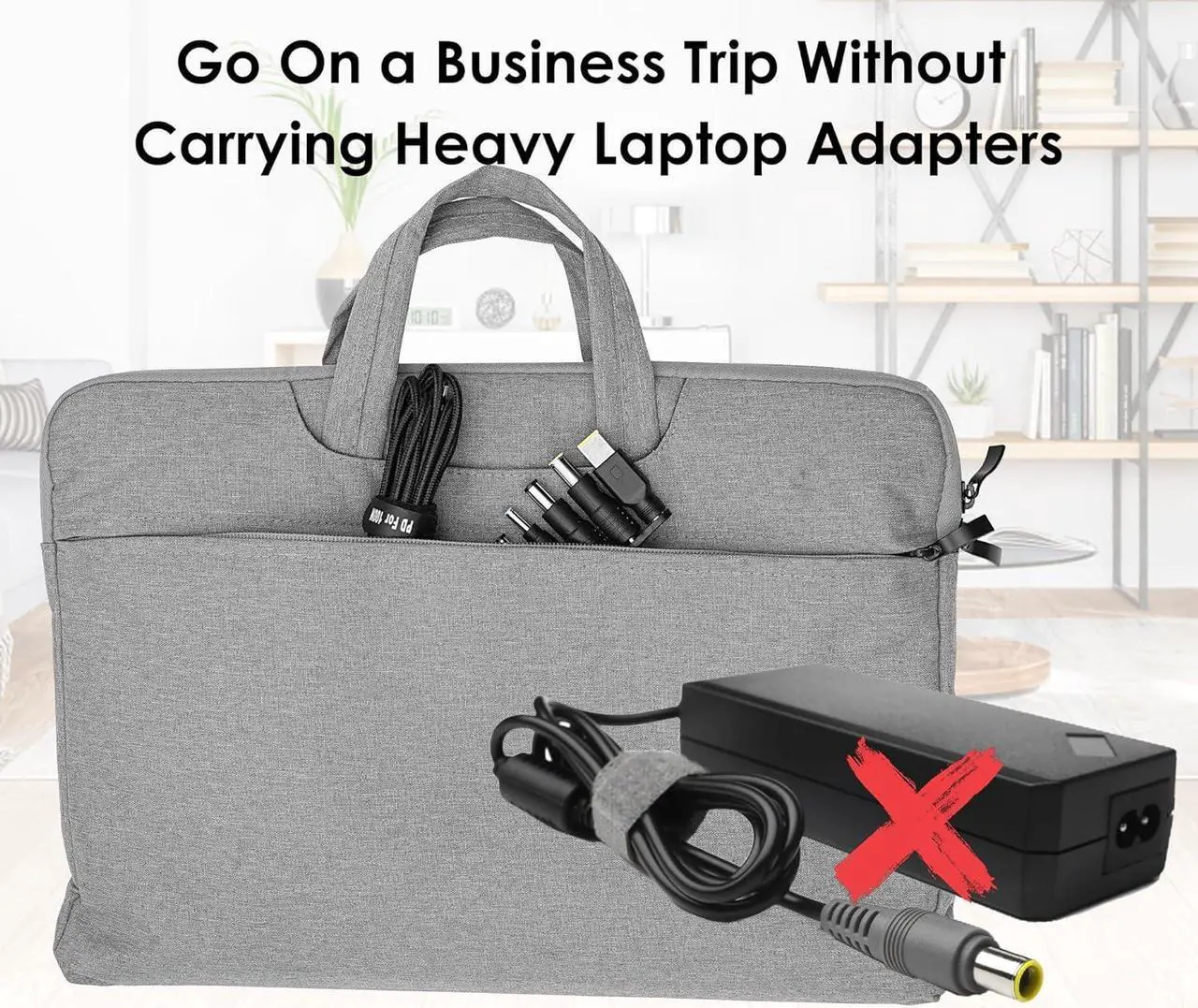 Alt view image 7 of 7 - USB C to DC Adapters 10PCS Power Plug Kit, Universal Charger Supply 100W PD Power Cable & 5.5x2.1mm Round Barrel Jack for Sony Toshiba Samsung Acer Asus Lenovo Dell HP Laptop Charging Connector Tips
