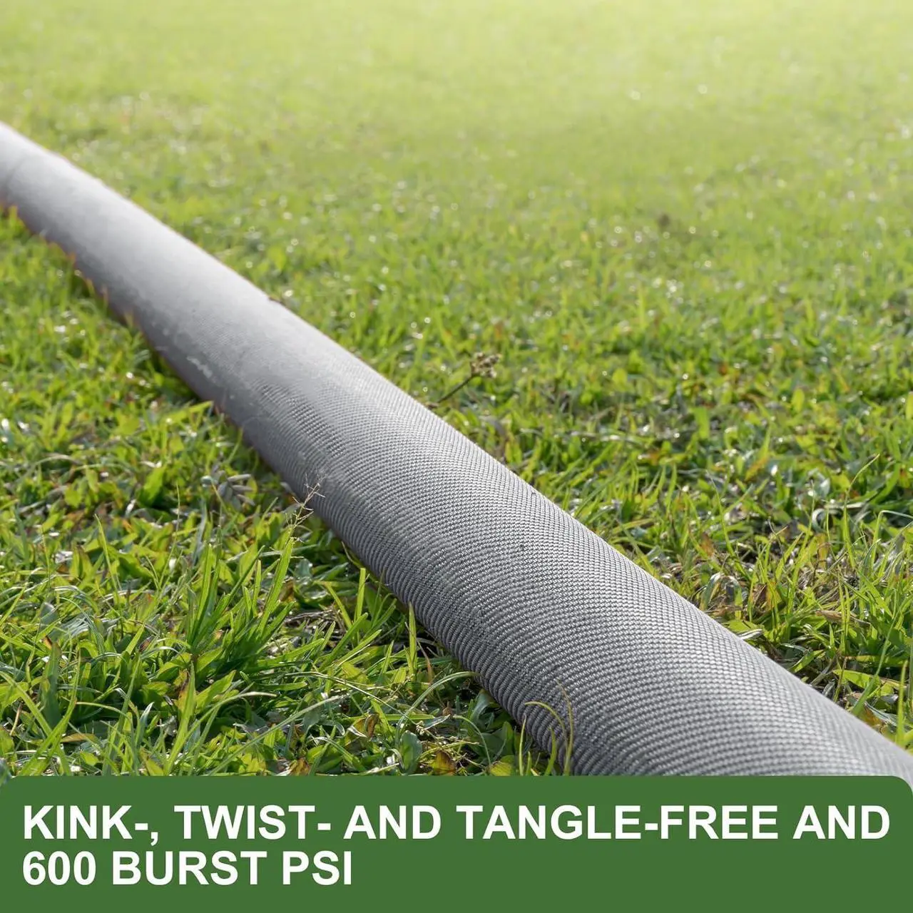 Alt view image 6 of 7 - 2025 Upgraded 50FT Non-Expanding Garden Hose, Ultra-Light & Flexible Water Hose - Burst-Resistant, Kink-Free, High-Pressure, All-Weather Use for Lawns, Gardens, and Outdoor Cleaning