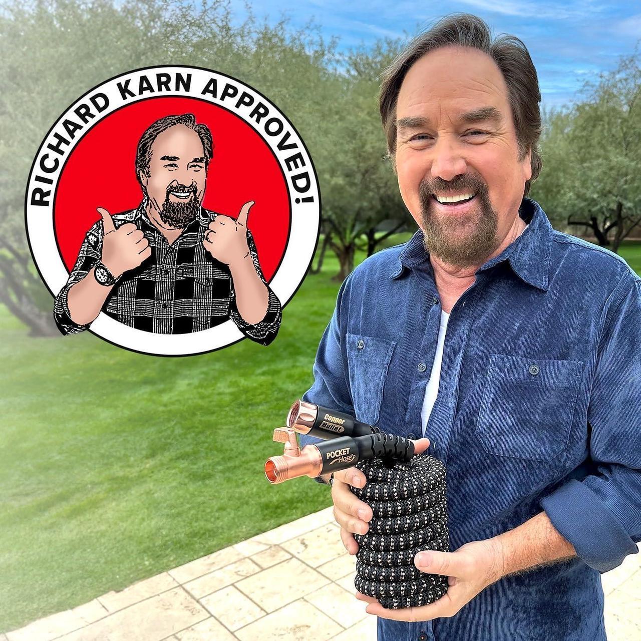Alt view image 6 of 7 - Pocket Hose Copper Bullet Expandable Garden Hose 25 FT w/10 Pattern Thumb Spray Nozzle AS-SEEN-ON-TV 650psi 3/4 in Patented Lead-Free Ultra-Lightweight Solid Copper Anodized Aluminum Fittings No-Kink