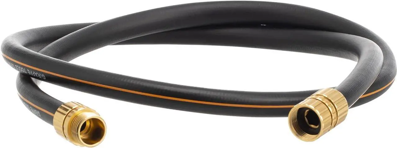 Main image of Giraffe Hybrid Leader Hose 5/8" x 6ft, Custom Length, NO Kink, Flexible, Leakproof Water Hose with Male to Female Fittings, 600 Burst PSI
