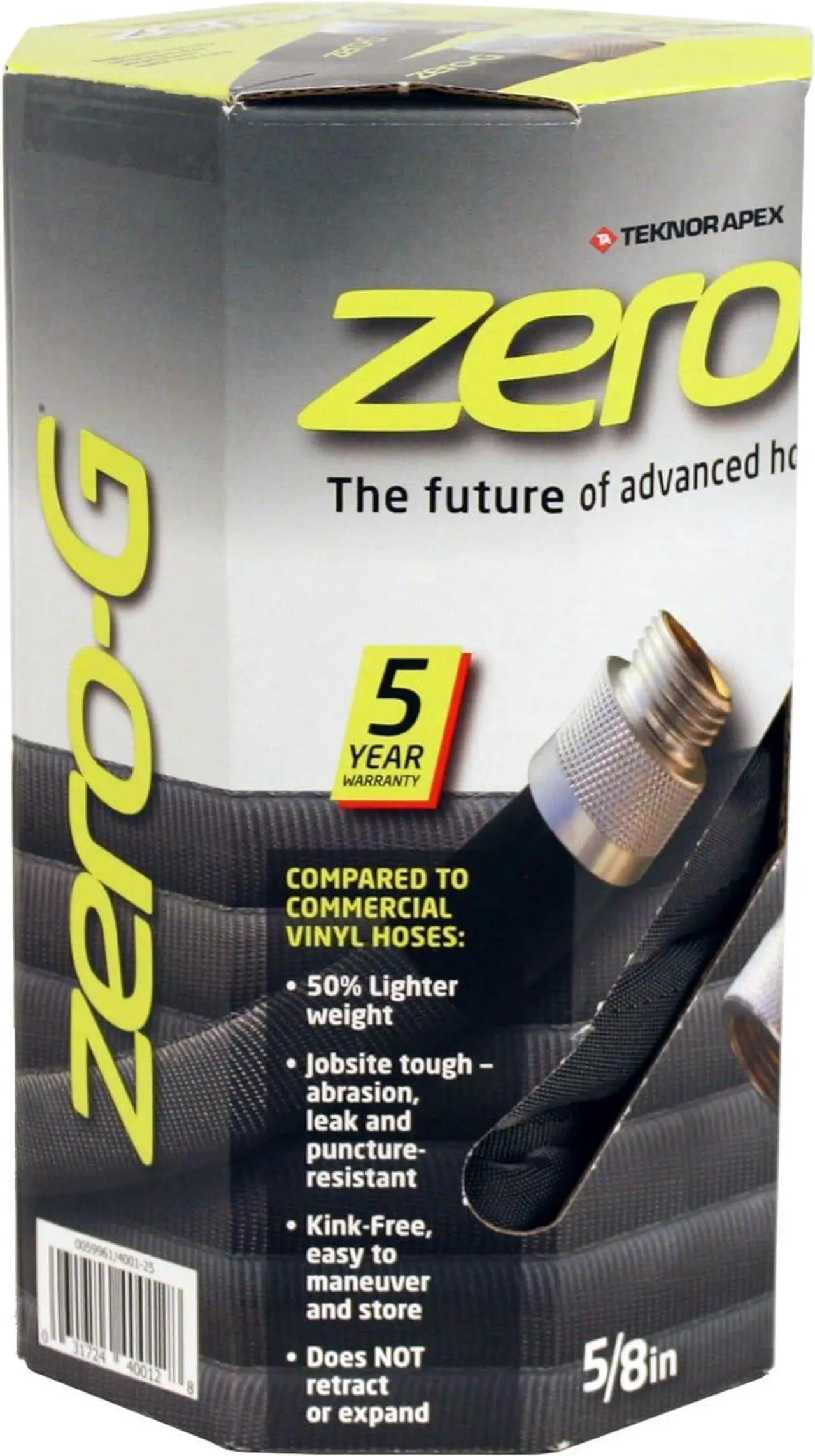 Alt view image 2 of 7 - zero-G Lightweight, Kink-Resistant, Heavy Duty Garden Hoses (5/8" x 25')