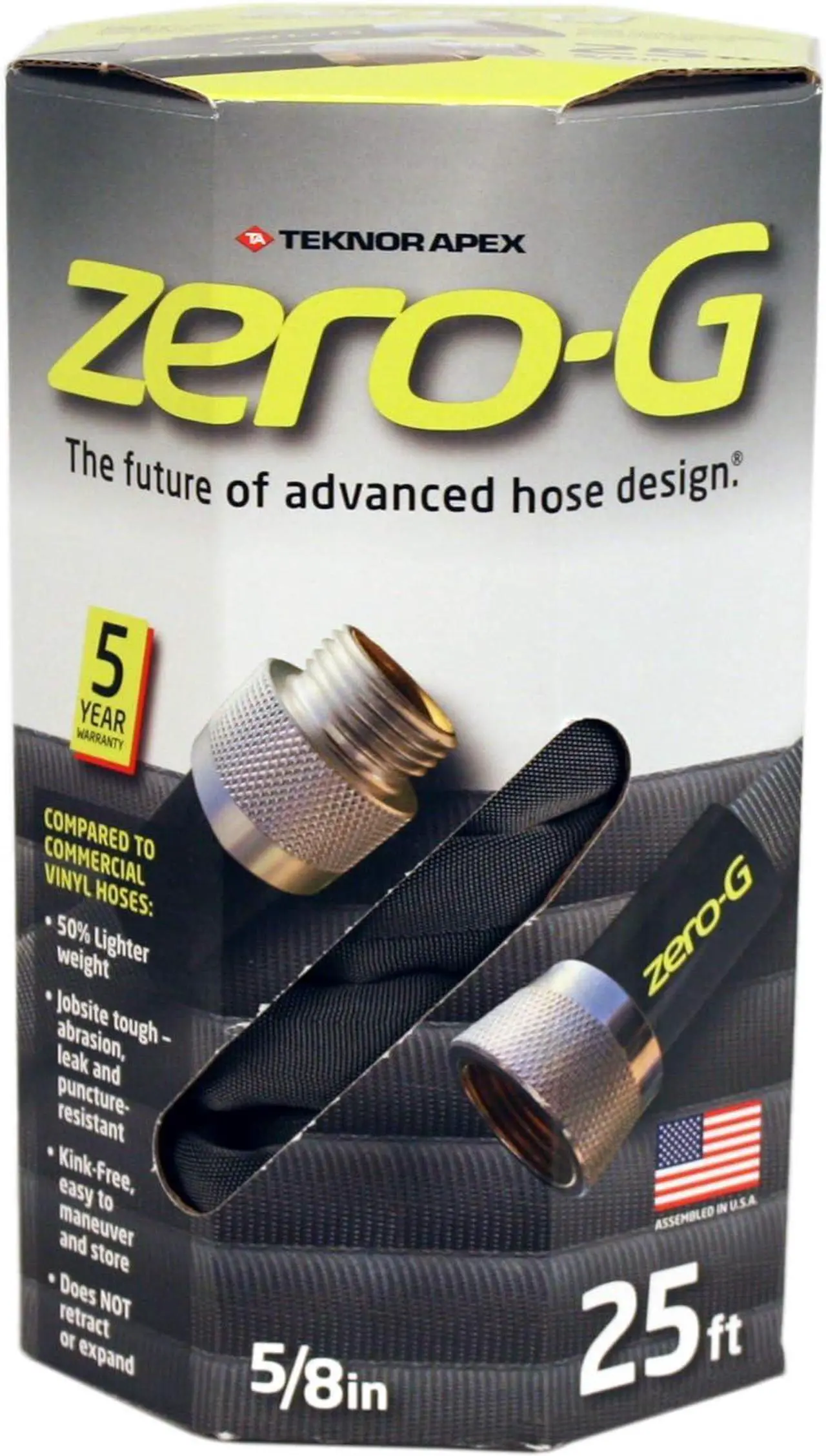 Main image of zero-G Lightweight, Kink-Resistant, Heavy Duty Garden Hoses (5/8" x 25')