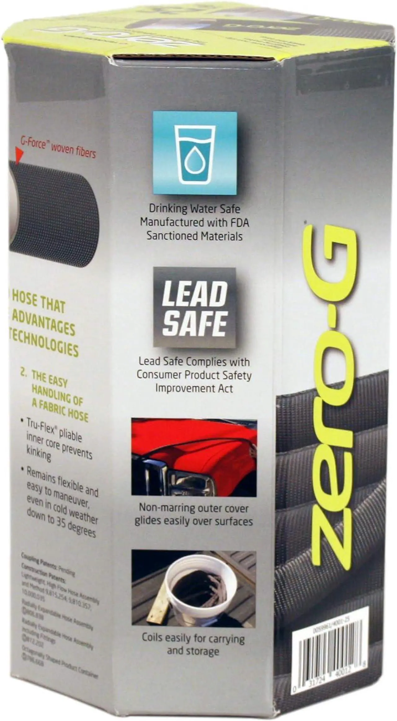 Alt view image 3 of 7 - zero-G Lightweight, Kink-Resistant, Heavy Duty Garden Hoses (5/8" x 25')