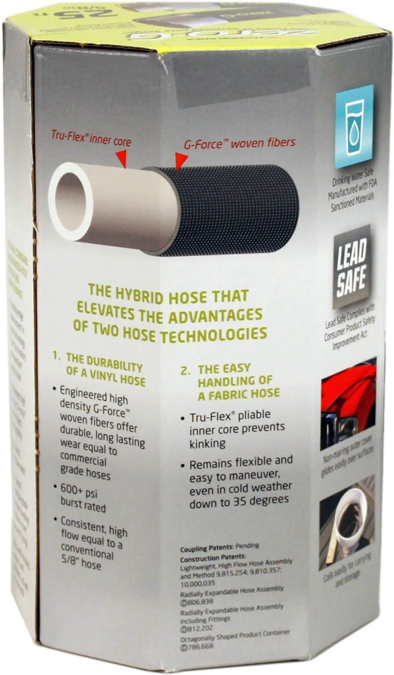 Alt view image 4 of 7 - zero-G Lightweight, Kink-Resistant, Heavy Duty Garden Hoses (5/8" x 25')