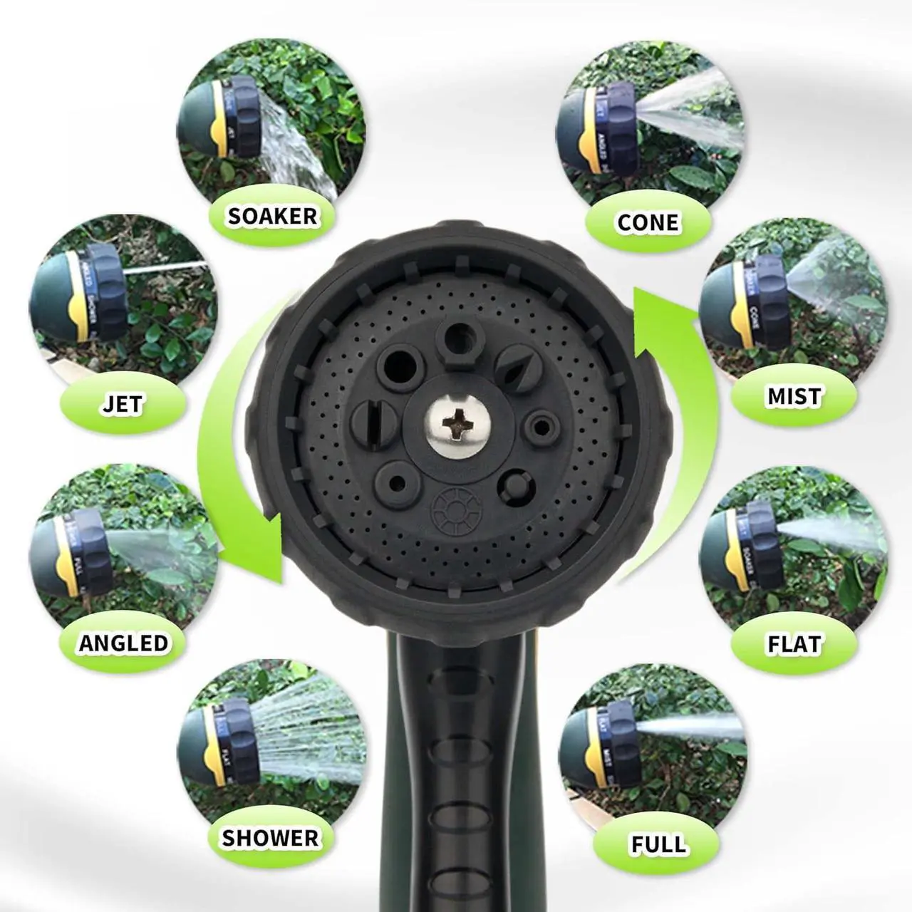 Alt view image 5 of 6 - NGreen Stainless Steel Garden Hose - Flexible Metal Water Hose with Nozzle, Puncture, Rust Proof and Corrosion Resistant, Never Kink and High Pressure, Collapsible and Easy to Store (50FT)