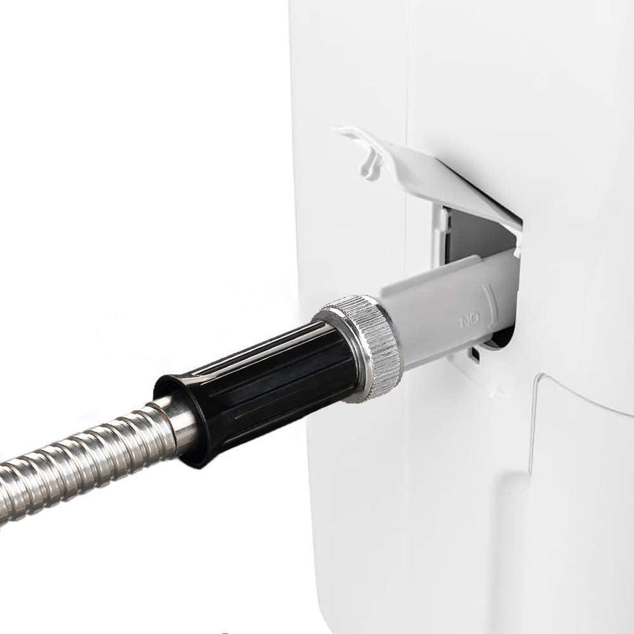 Alt view image 4 of 6 - Metal Short Garden Hose 15ft Connectors, Drainage Hose for Dehumidifier Small Water Hose Extension High Pressure Bib Reel Extender, Drinking Water Hose for RV Outdoor
