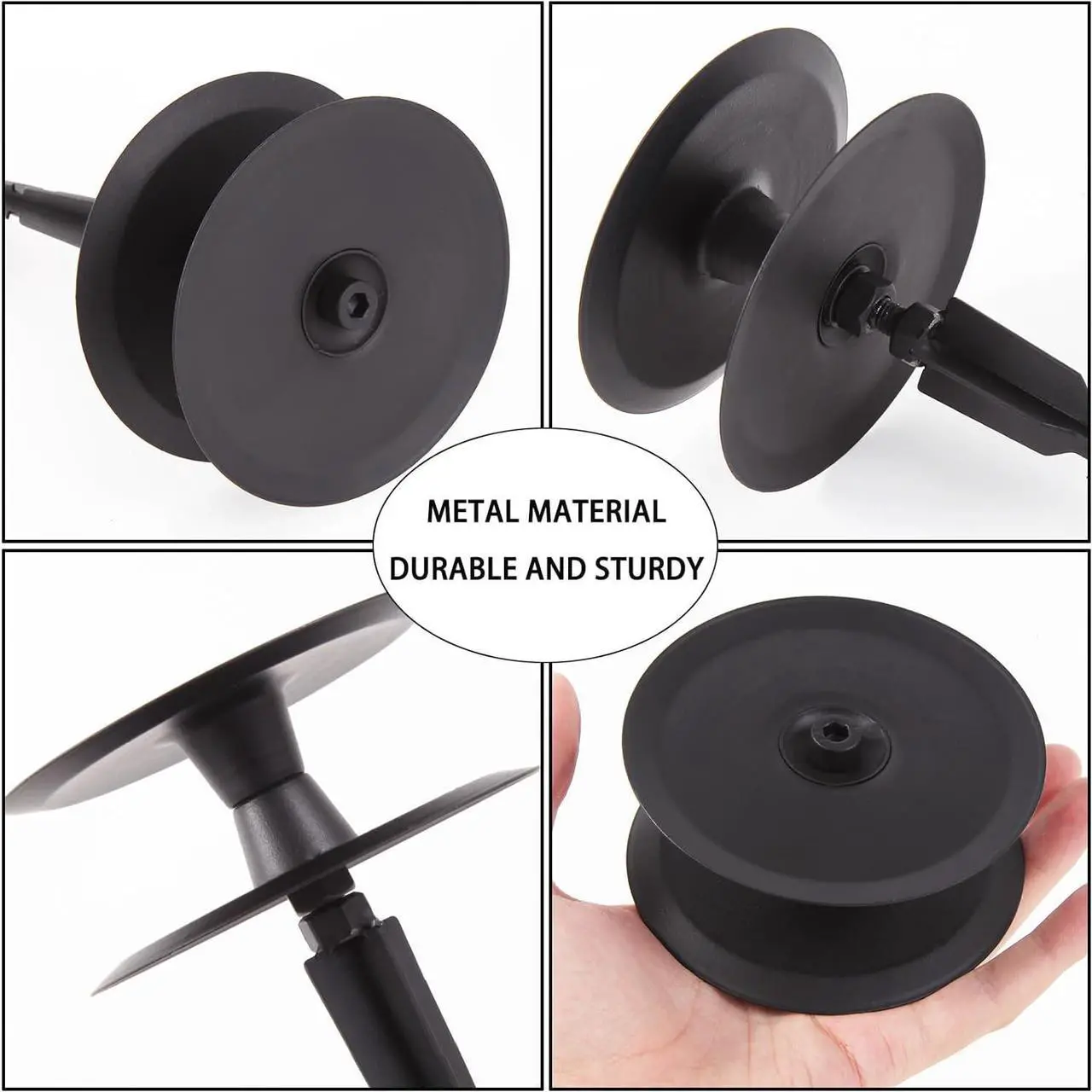 Alt view image 6 of 7 - 6 PCS Garden Hose Guide Spike,Hose Guide Stake Heavy Duty Pure Metal Hose Roller Guide,Keep Flowering Hose Out of Flower Beds,Rustproof Coated Garden Hose Stake for Yard,Lawn Hose Roller Support