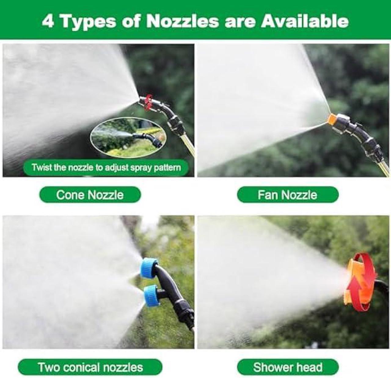 Alt view image 5 of 5 - Battery Powered Backpack Sprayer 4 Gallon, Powerful Electric Garden Sprayer with 12V Rechargeable Battery, Telescopic Wand with Trigger-Lock and 4 Mist Nozzles (Charger Included)