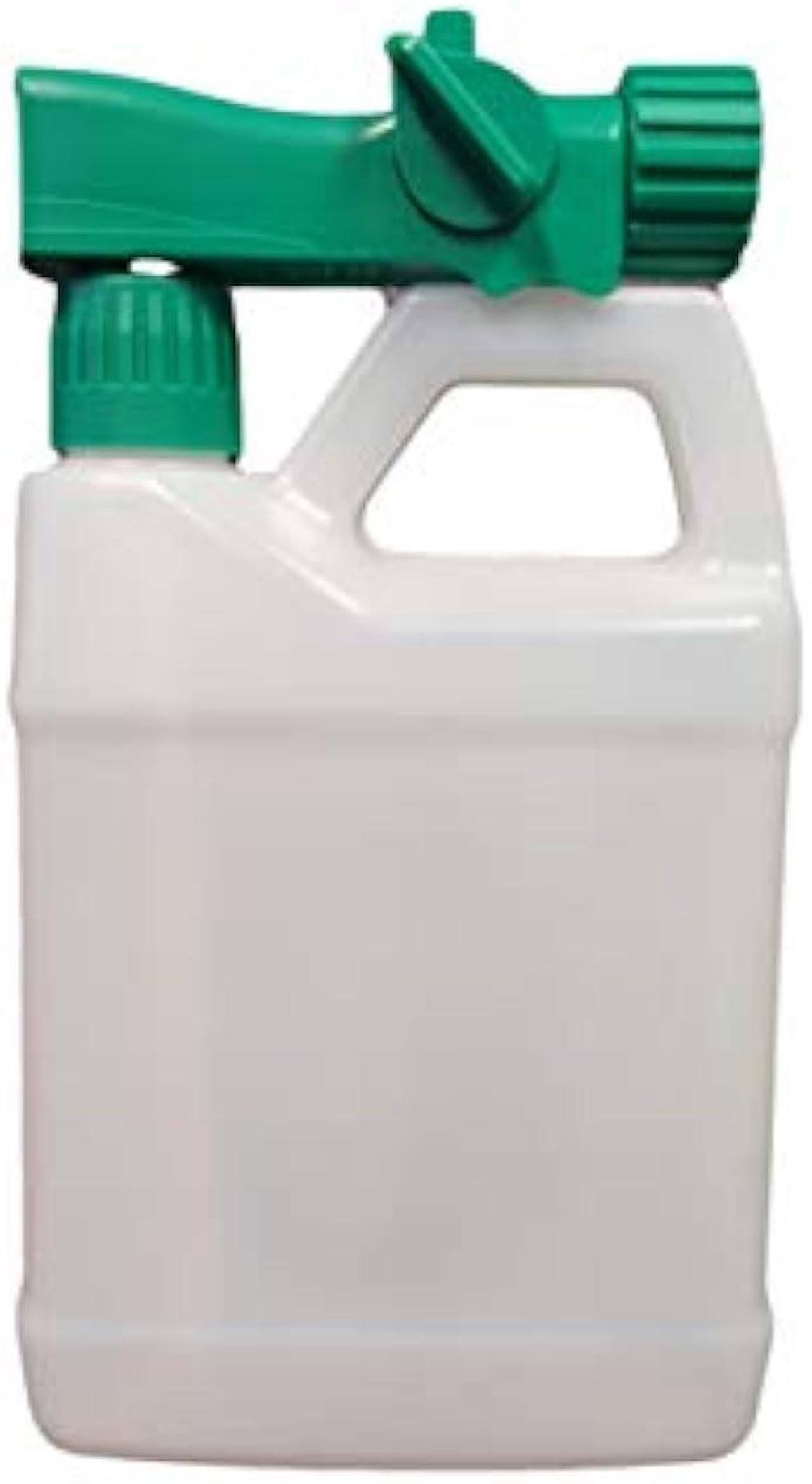 Alt view image 2 of 6 - Multi-Use Lawn Hose-End Sprayer 32oz (Pack of 2) Empty Refillable Bottle (Natural, Clear), 30:1 Sprayer, Reusable - Best for Fertilizer, pesticides, herbicides, car wash and Any Other Outdoor Liquid