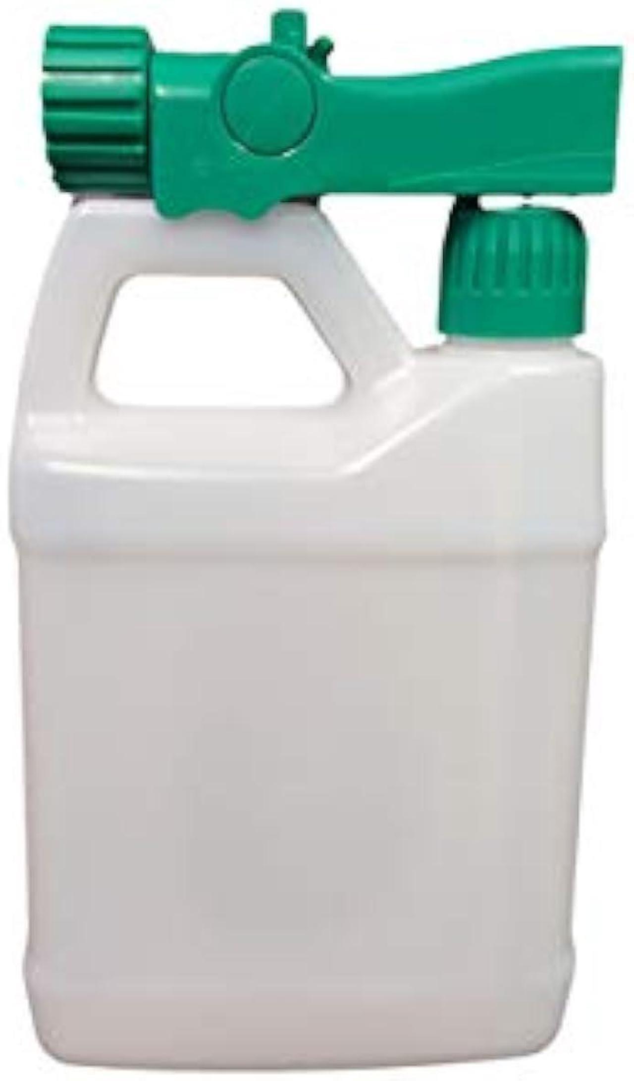 Alt view image 4 of 6 - Multi-Use Lawn Hose-End Sprayer 32oz (Pack of 2) Empty Refillable Bottle (Natural, Clear), 30:1 Sprayer, Reusable - Best for Fertilizer, pesticides, herbicides, car wash and Any Other Outdoor Liquid