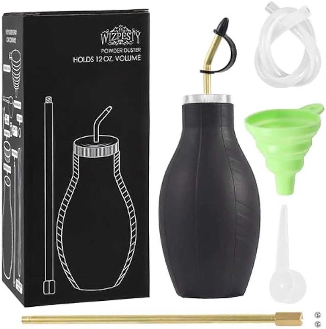 Main image of Bulb Duster Sprayer Insect Buster  Handheld, 12oz. Extendable Applicator Dispenser for Diatomaceous Earth & Other Home Powder Applications  Non-Toxic Assemble Garden Farm