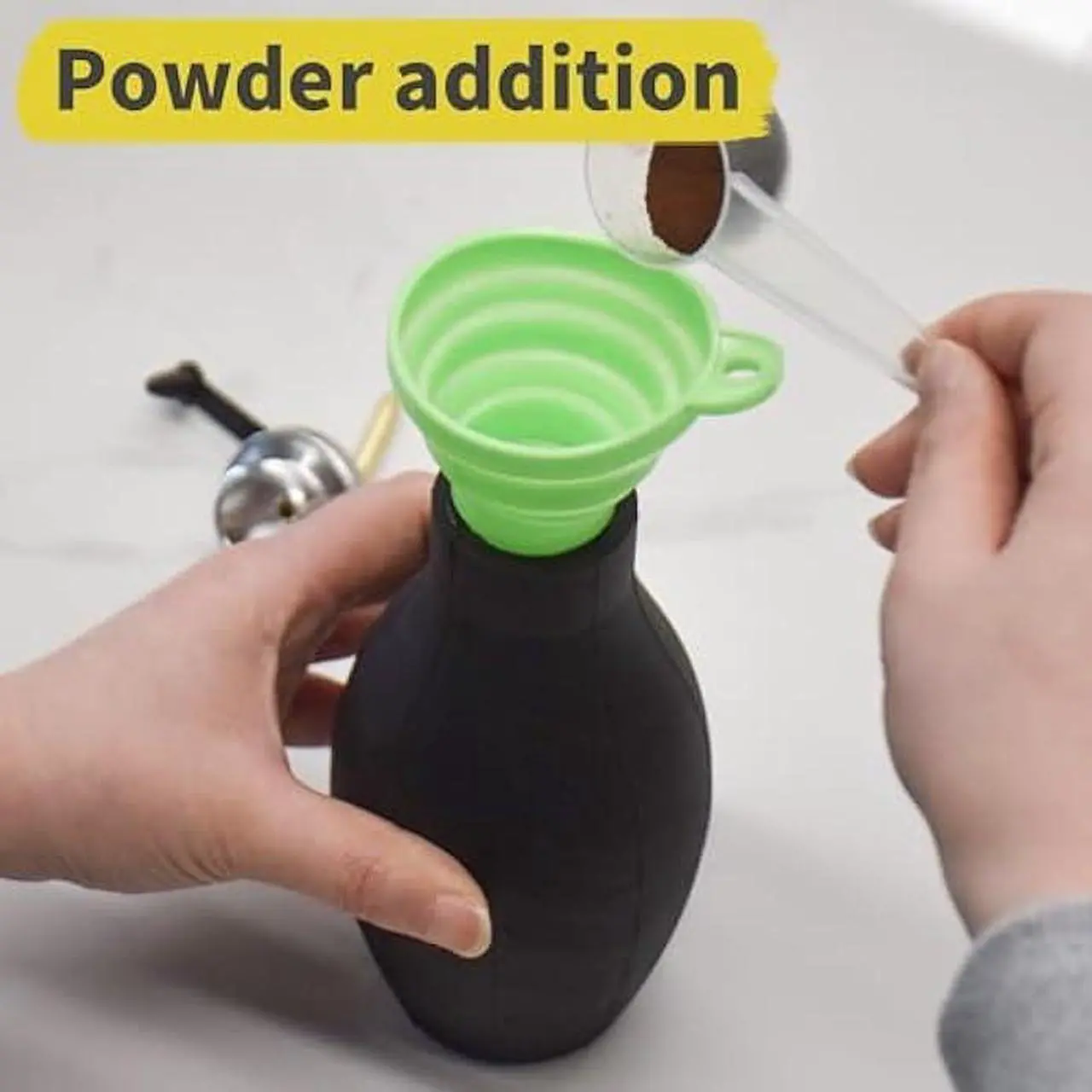Alt view image 5 of 6 - Bulb Duster Sprayer Insect Buster  Handheld, 12oz. Extendable Applicator Dispenser for Diatomaceous Earth & Other Home Powder Applications  Non-Toxic Assemble Garden Farm
