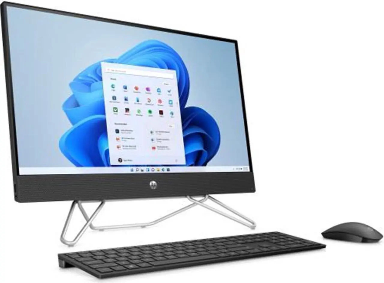 Alt view image 2 of 6 - HP 24 23.8" Touchscreen FHD All-in-One Desktop Computer, Intel 10-Core i5-1235U, 8GB DDR4 RAM, 512GB PCIe SSD, WiFi 6, Bluetooth 5.2, Black, Windows 11 Home