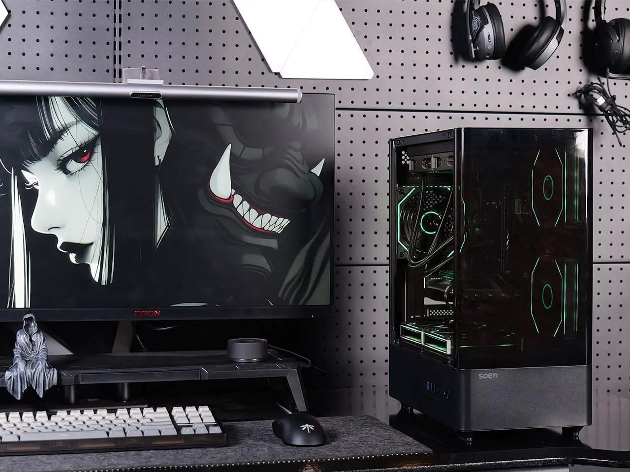 Alt view image 3 of 7 - Synvisus Gaming Desktop, Ryzen 7 5700X, NVIDIA RTX 4060 ,32GB DDR4 RAM, 1TB M.2 NVMe SSD ,Windows 11 home,WIFI, Liquid Cooler , ARGB Fans , Pc for Gaming DesignOffice , Prebuilt Gaming Pc
