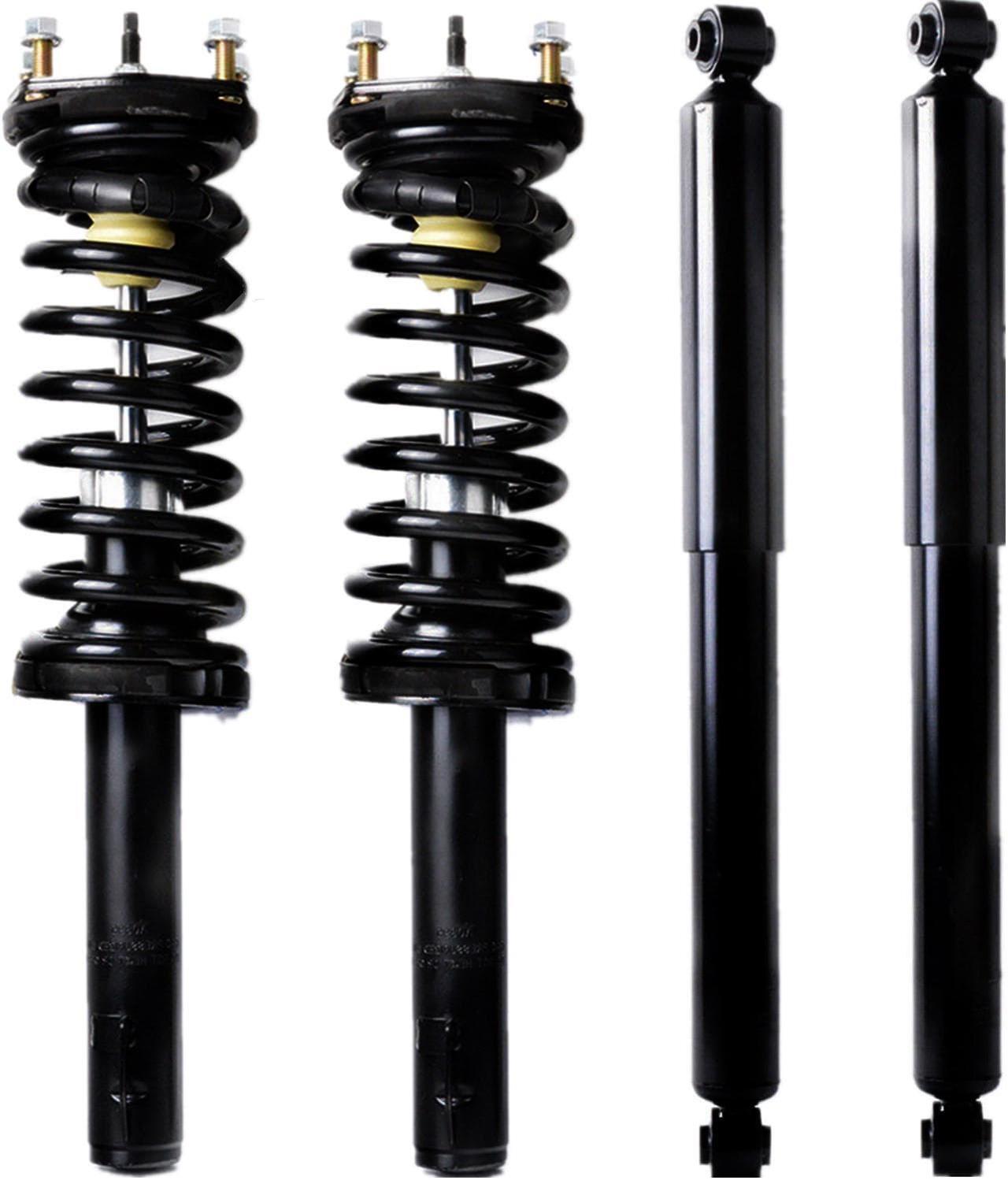 Alt view image 6 of 7 - For 06-10 Jeep Commander Grand Cherokee Complete Front Struts & Rear Shocks Kit