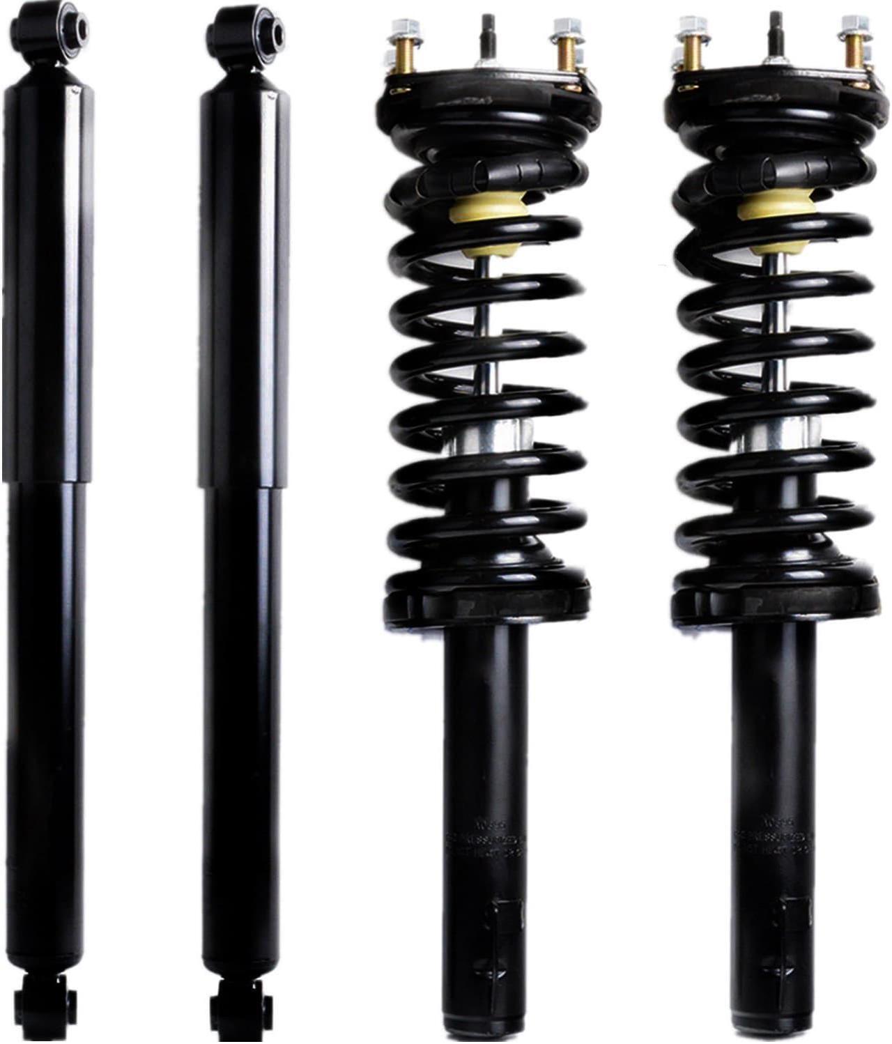 Alt view image 7 of 7 - For 06-10 Jeep Commander Grand Cherokee Complete Front Struts & Rear Shocks Kit