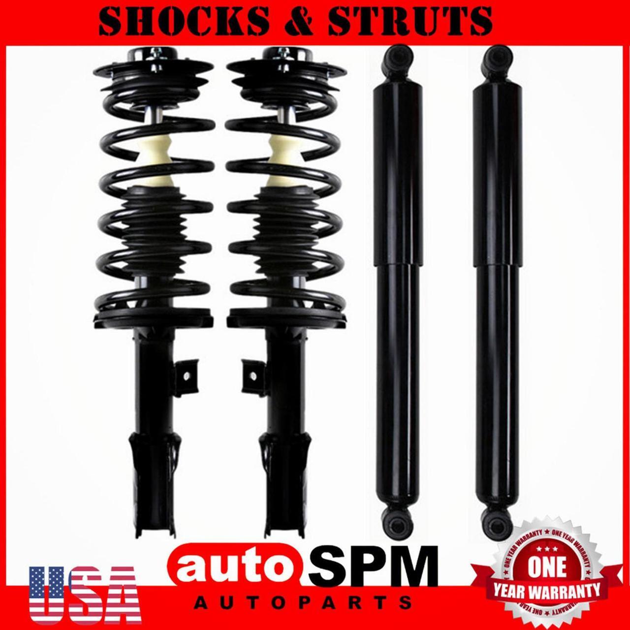 Alt view image 6 of 6 - For 2008 2009 2010 Saturn Vue & Chevy Equinox 4 Front Rear Struts Assembly